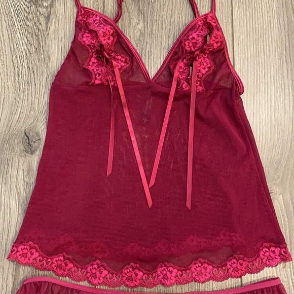 Victoria’s Secret red babydoll lingerie set small - Picture 2 of 15
